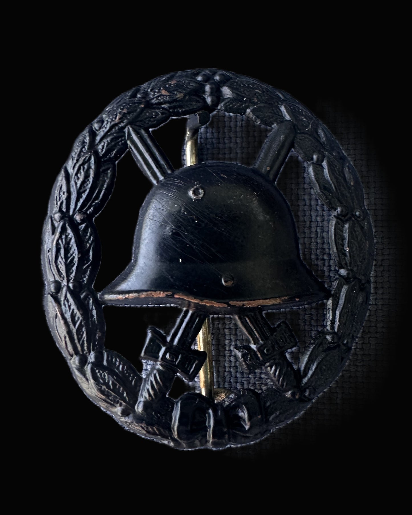 German WWI Black Wound Badge – First Pattern Steel Construction