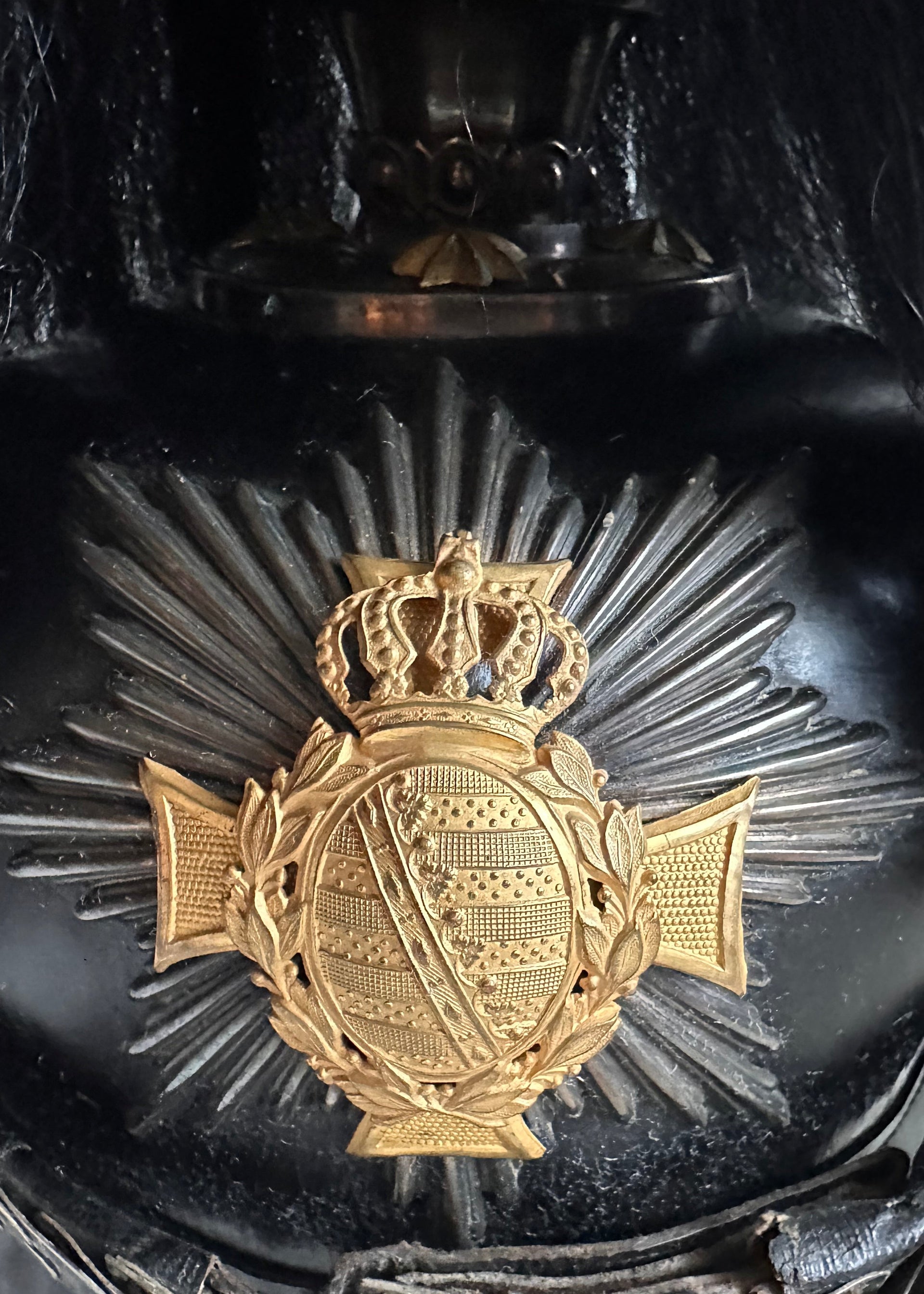 Saxon Officer’s Pickelhaube – Pioneer Btl Nr. 12, Parade Bush
