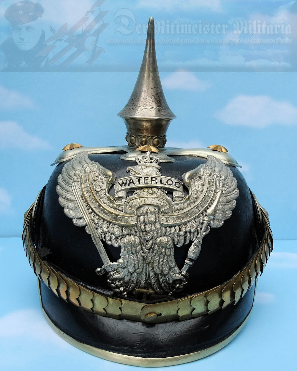 Prussia/Hannover Officer's Pickelhaube for Officer in Dragoner Rgt 16 - Derrittmeister Militaria Group