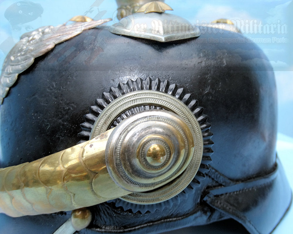 Prussia/Hannover Officer's Pickelhaube for Officer in Dragoner Rgt 16 - Derrittmeister Militaria Group