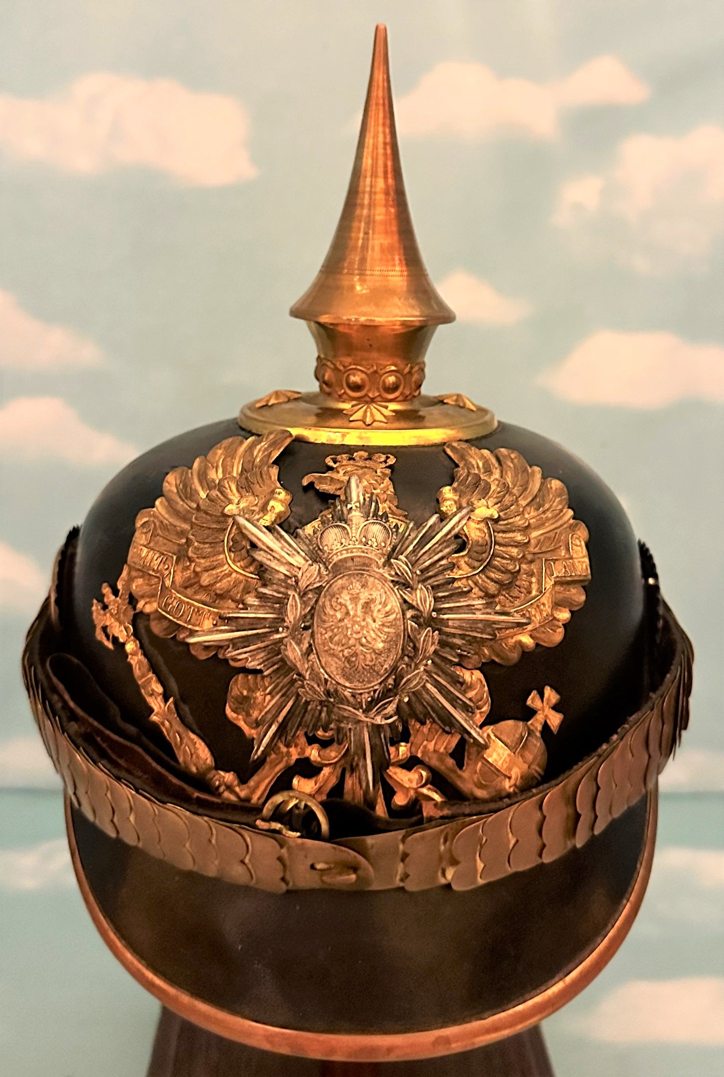 Schwarzburg-Rudolstadt Reserve Infantry Officer Pickelhaube - Infanterie-Regiment Nr 96 - III Bataillone - Derrittmeister Militaria Group