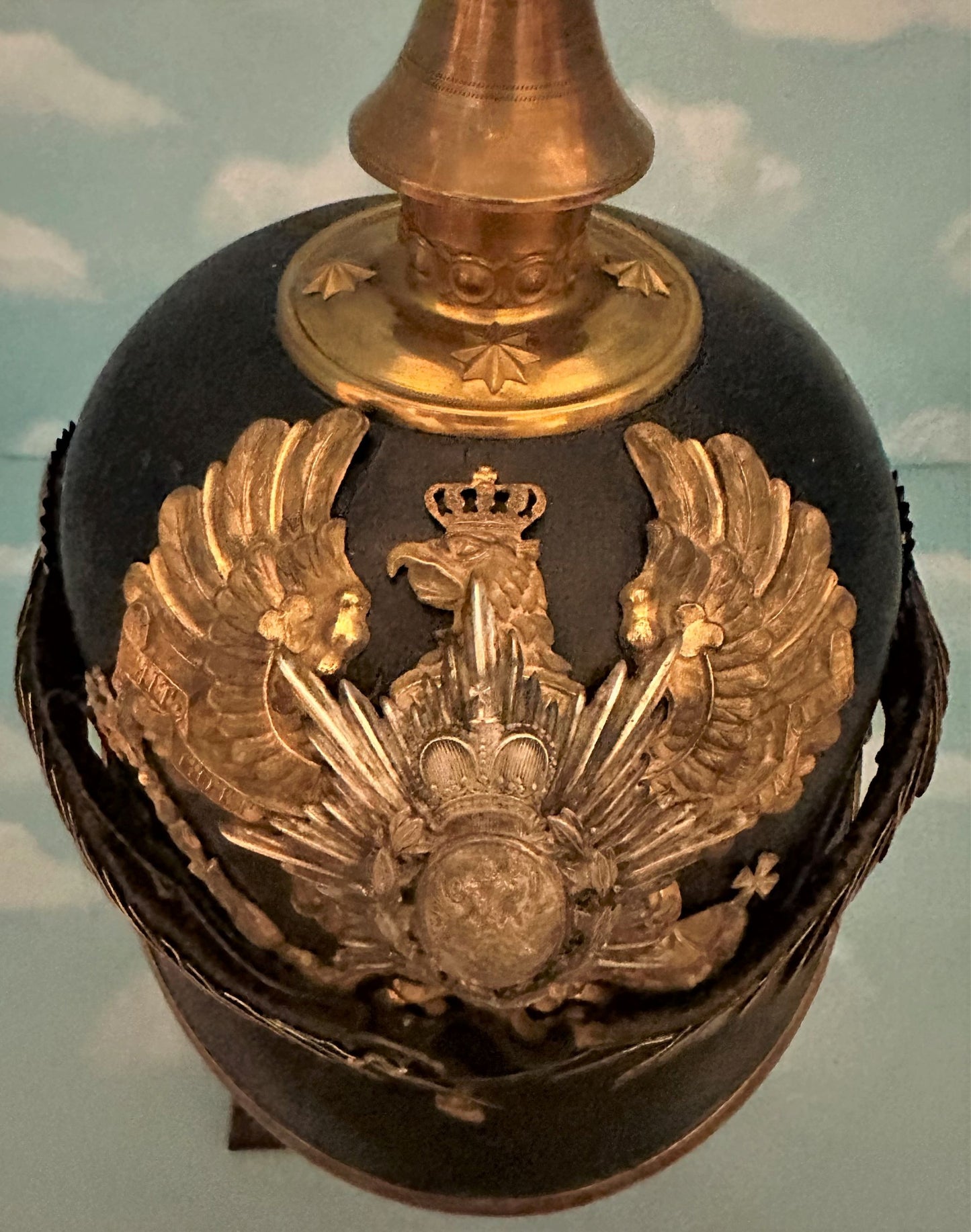 Schwarzburg-Rudolstadt Reserve Infantry Officer Pickelhaube - Infanterie-Regiment Nr 96 - III Bataillone - Derrittmeister Militaria Group