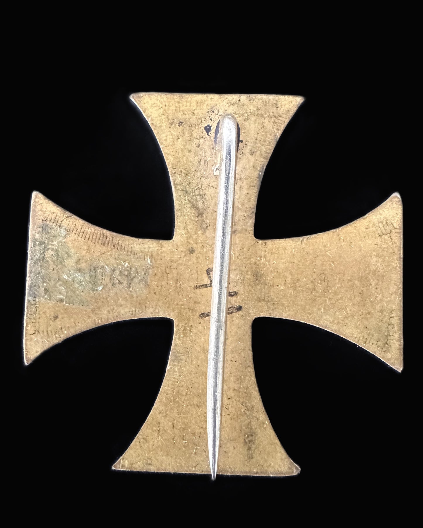 1870 Franco-Prussian War Iron Cross with Engraved Reverse – Flatback Variation