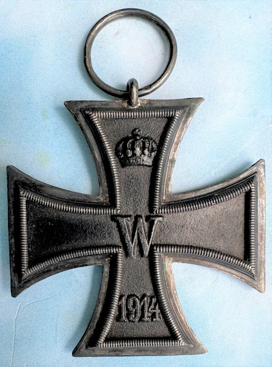 German 1914 Iron Cross 2nd Class with Award Document for Pionier Bataillone - Derrittmeister Militaria Group