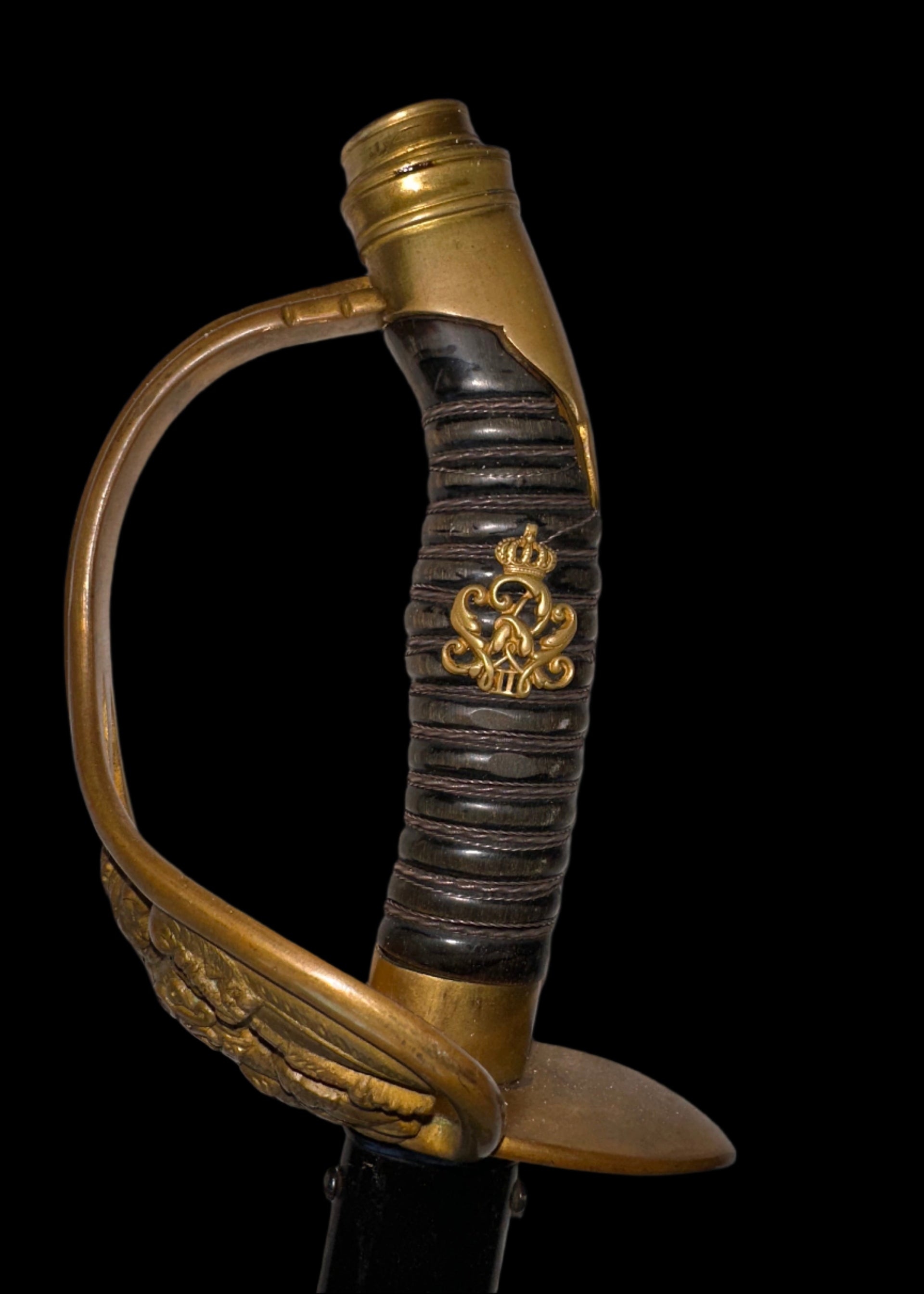 Imperial German Prussian Officer’s Sword – Weyersberg &Co. Solingen – Damaststahl “Eisenhower” Etched Blade