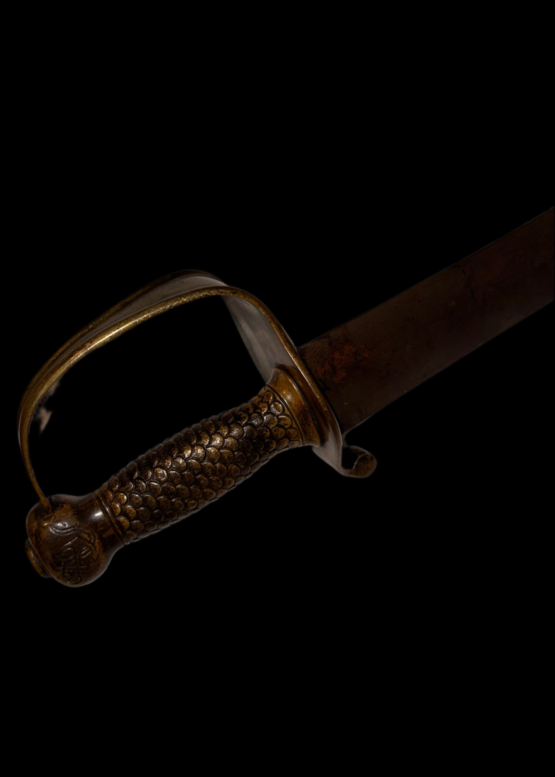 Confederate States Navy Cutlass with CSN-Inscribed Pommel – No Scabbard