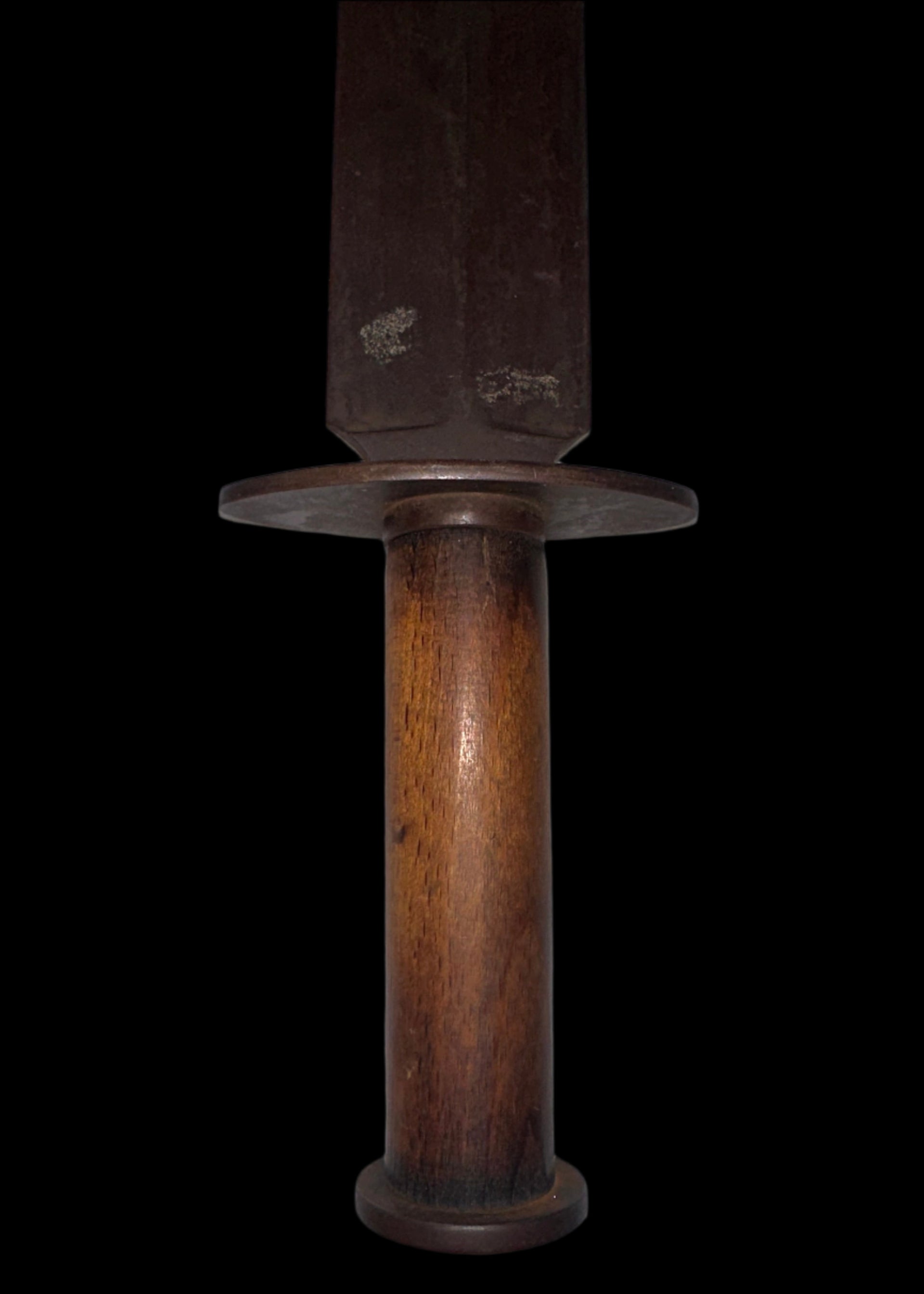 WWI-Era U.S. Model 1917 Trench Knife – Heavy Spearpoint Blade Turned Wood Grip