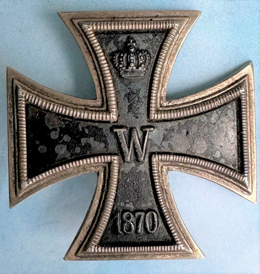 German Prinzengroße 1870 Iron Cross 1st Class hallmarked J. Wagner & Sohn - Derrittmeister Militaria Group