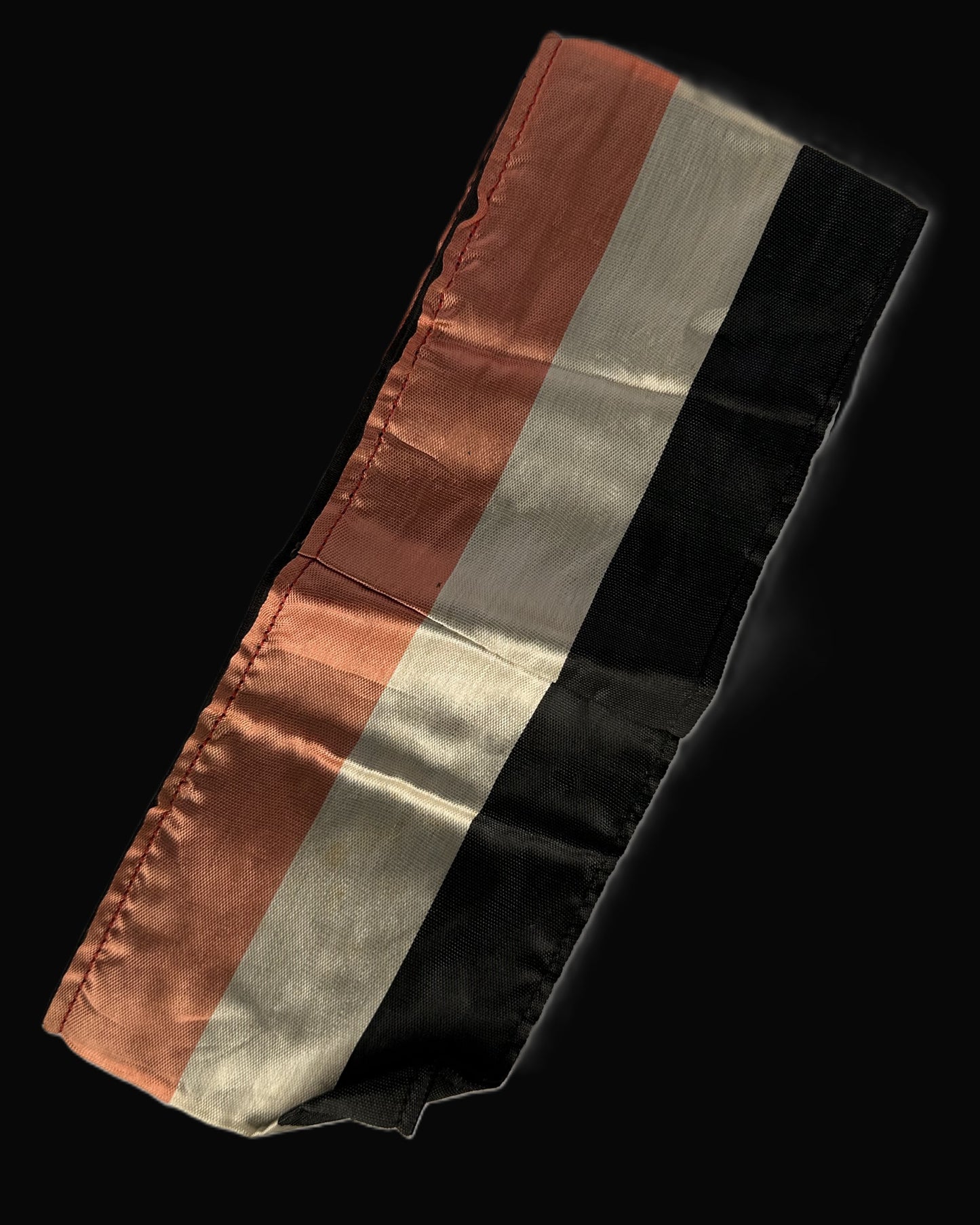 Imperial German Black-White-Red Silk Armband – WWI Patriotic Wear