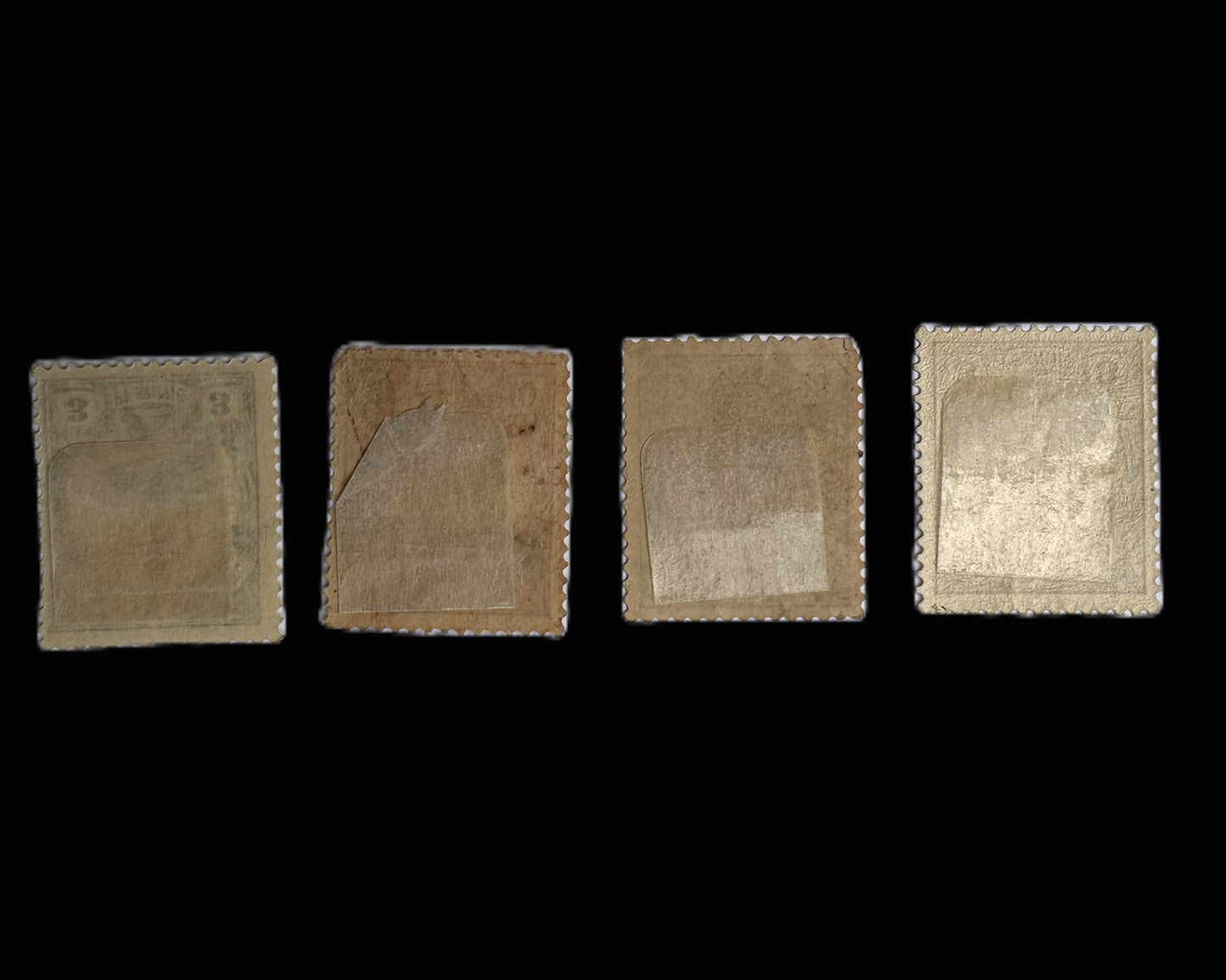 Set of 4 Imperial German Colonial Stamps – Togo, Karolinen, Deutsch-Neu-Guinea – Unused with Original Gum