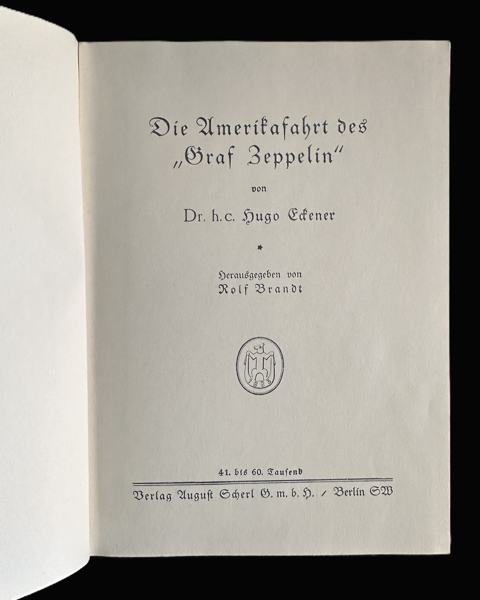 Die Amerikafahrt des "Graf Zeppelin" by Dr. Hugo Eckener