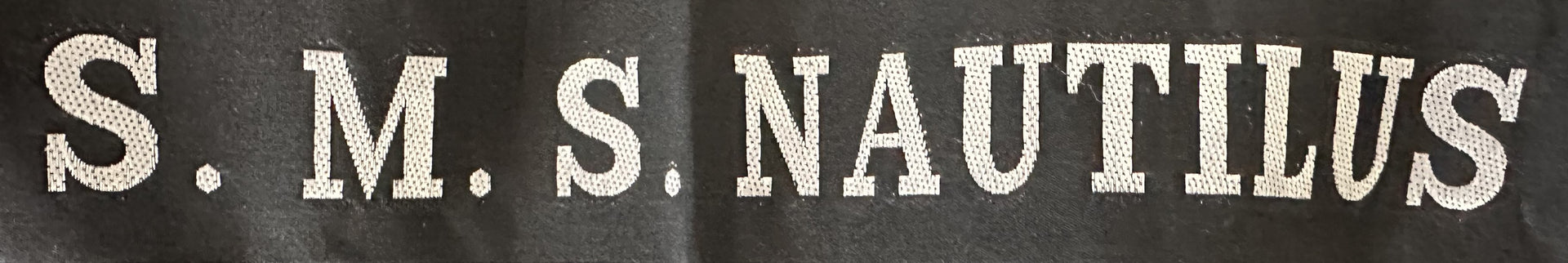 Imperial German Navy S.M.S. Nautilus Cap Tally – Rare Original Example