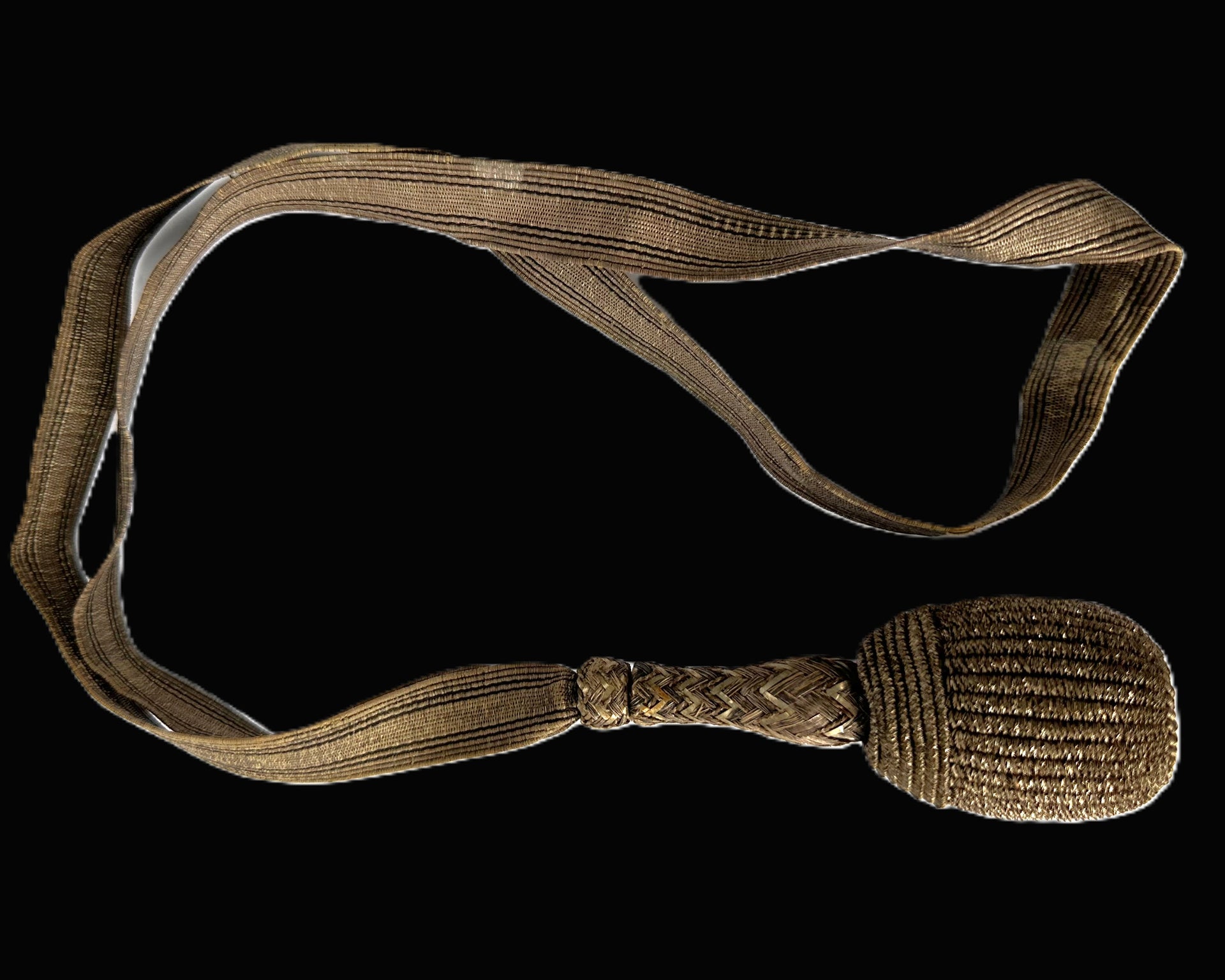 Imperial German officer’s silver bullion sword knot – pre-WWI braided portepee