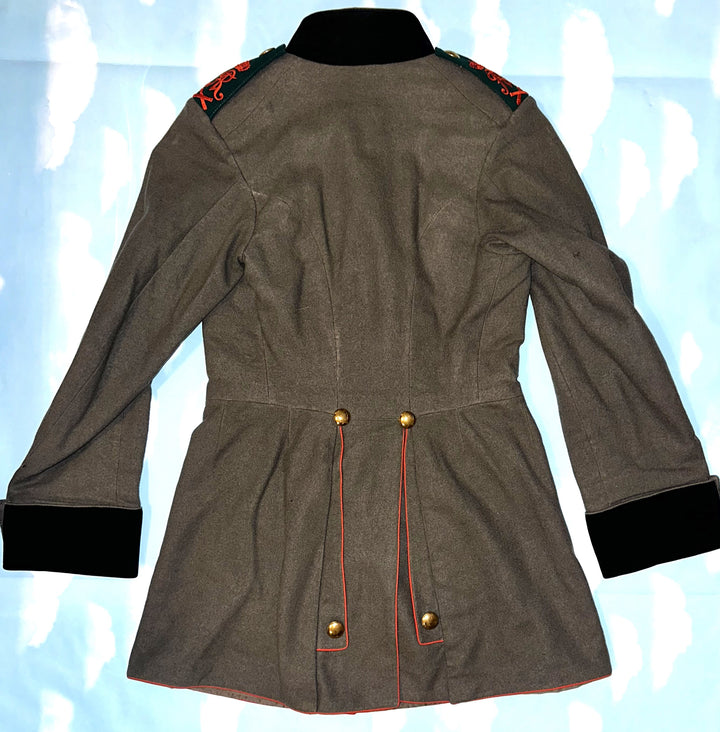 Saxon Enlisted Man's Feldgrau Tunic - Feldartillerie Nr 32, M-1915 Friedensuniform, WWI Era - Derrittmeister Militaria Group