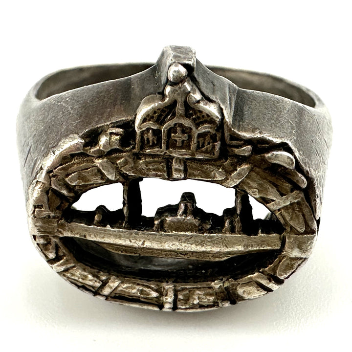Patriotic U-Boot Badge Ring - Derrittmeister Militaria Group