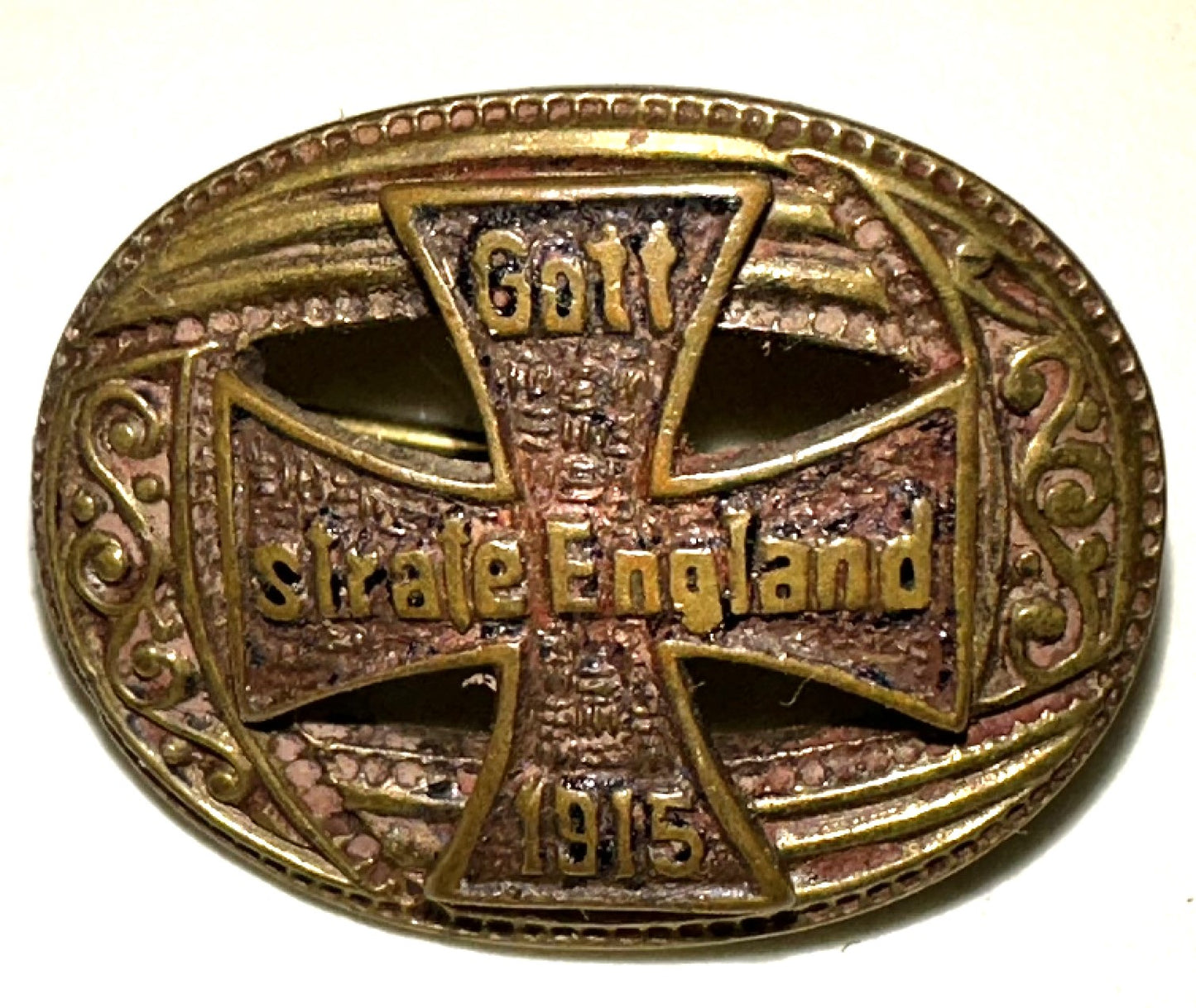 1914 Iron Cross Patriotic Pin - Derrittmeister Militaria Group