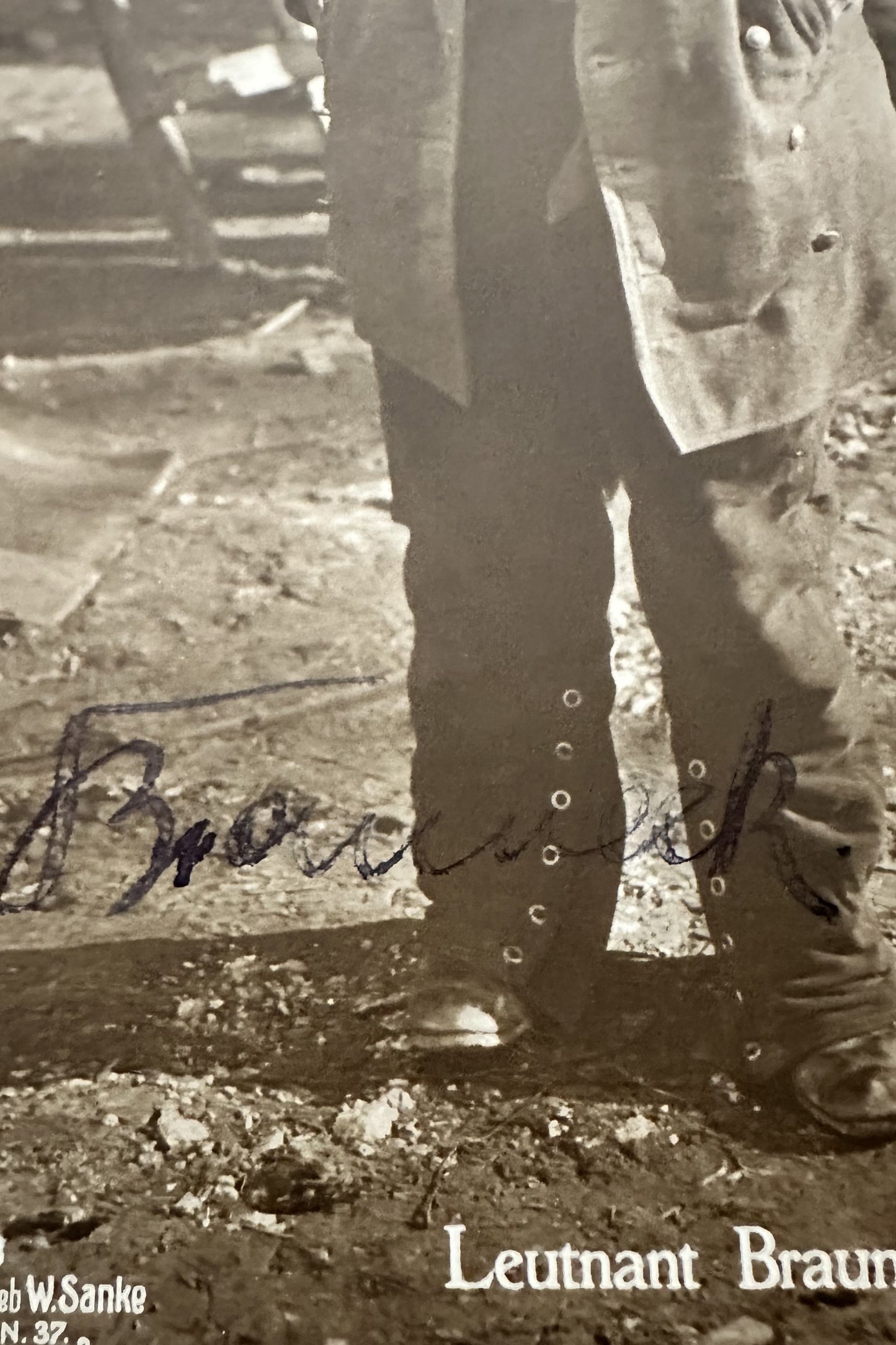 Autographed Sanke Card Nr. 508 - Leutnant Otto Brauneck