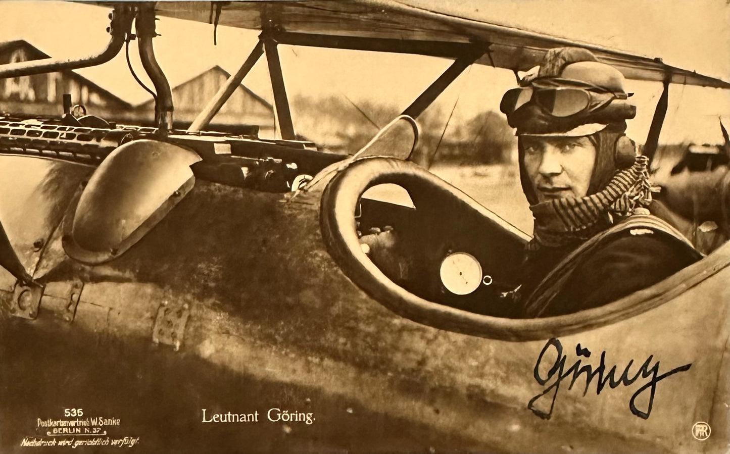 Autographed Sanke Card Nr 535 - Leutnant Hermann Göring - Derrittmeister Militaria Group