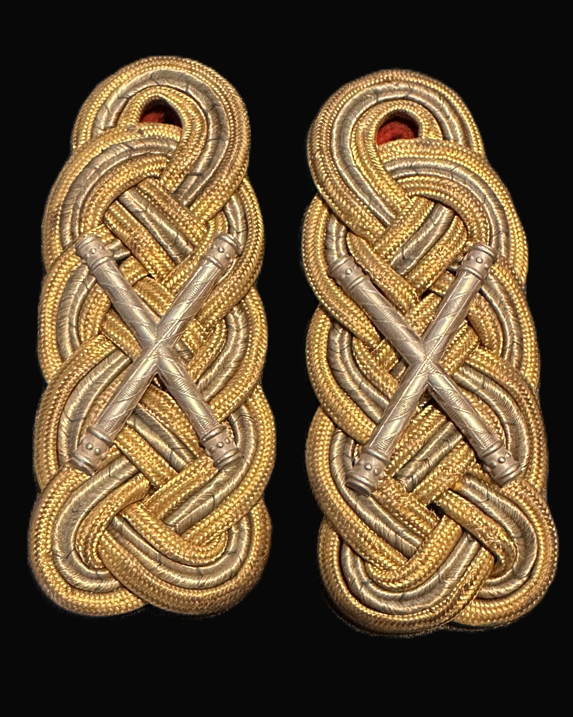 Bavarian Generalfeldmarschall Shoulder Boards with Crossed Batons