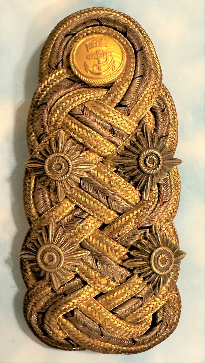 Historical Grouping: Admiral Alfred von Tirpitz - Rare Shoulder Board and Letter - Derrittmeister Militaria Group