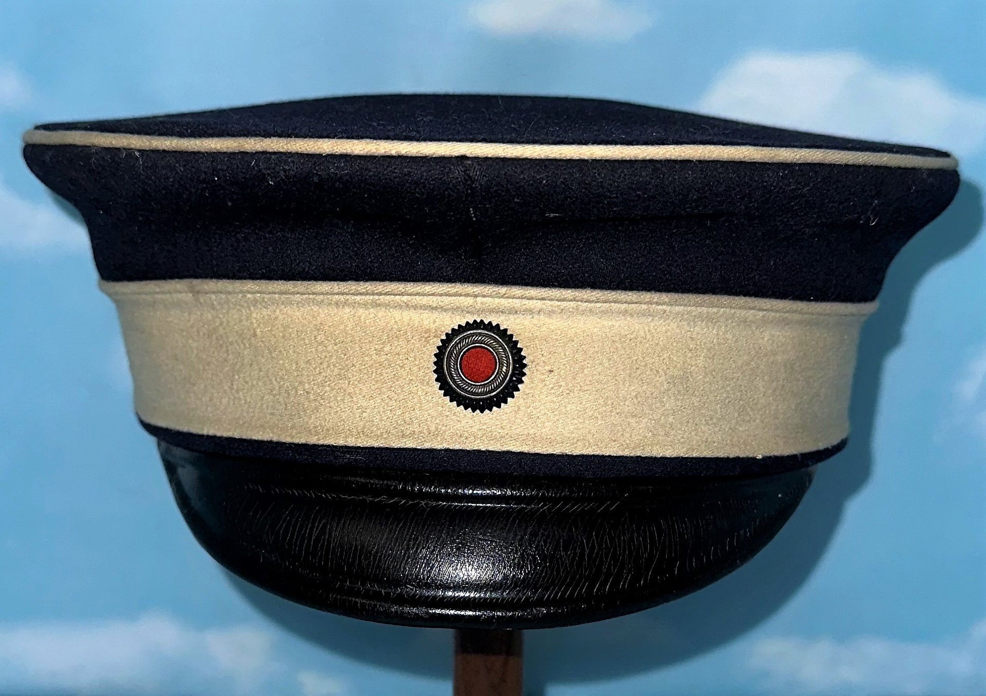 German Visor Cap for Officer in Navy See Bataillone - Derrittmeister Militaria Group