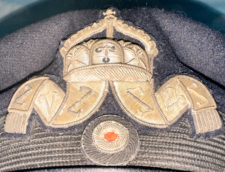 Imperial German Navy Deck Officer Visor Cap - Winter Version - Zeppelin - Derrittmeister Militaria Group