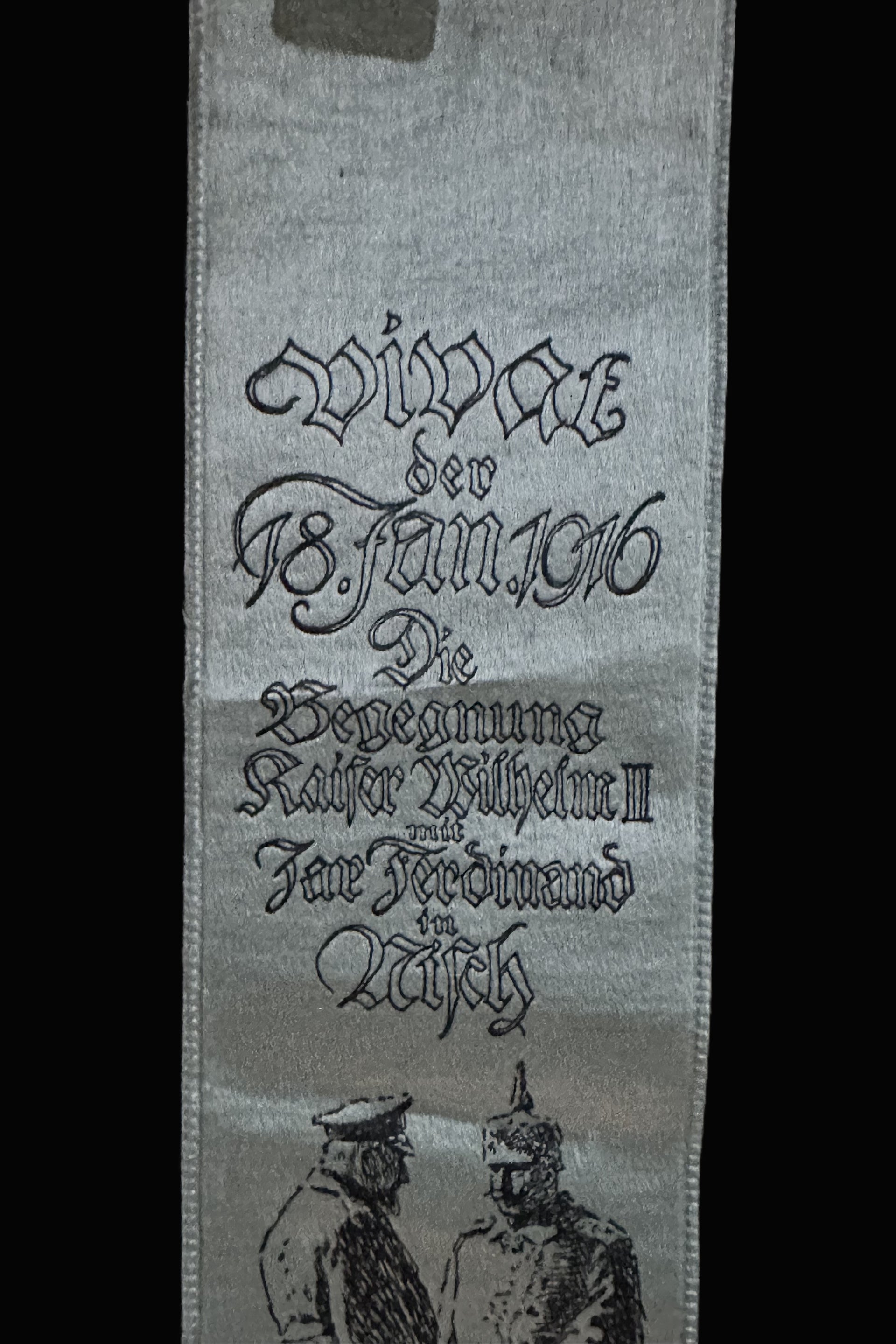 1916 German VIVAT Silk Fund-Raising Ribbon