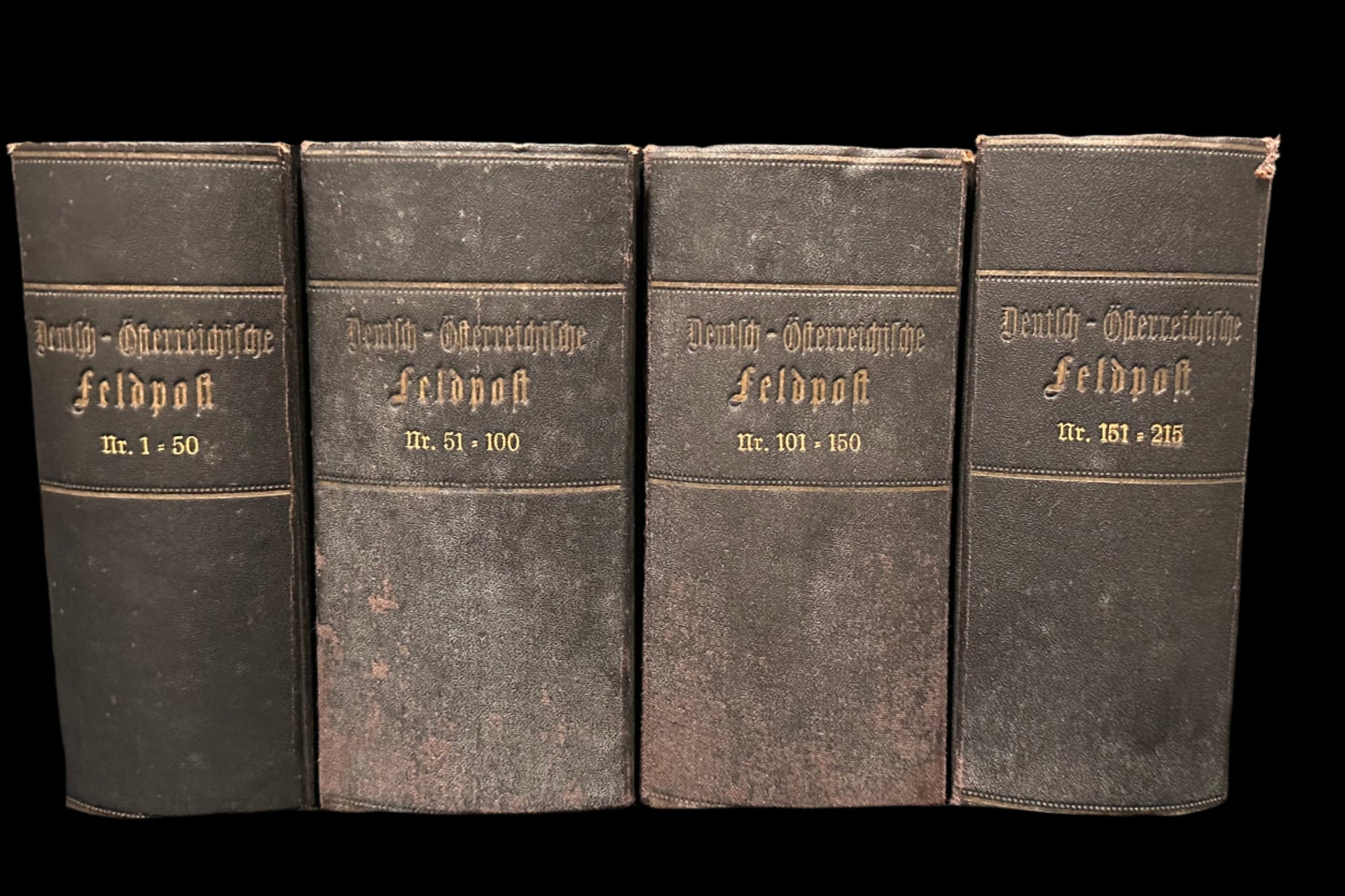 Four-Volume Set: Deutsch-Österreichische Feldpost, Nr. 1–215 (1914–1918)