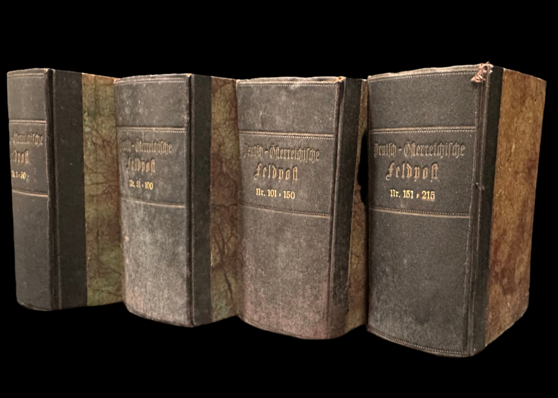 Four-Volume Set: Deutsch-Österreichische Feldpost, Nr. 1–215 (1914–1918)