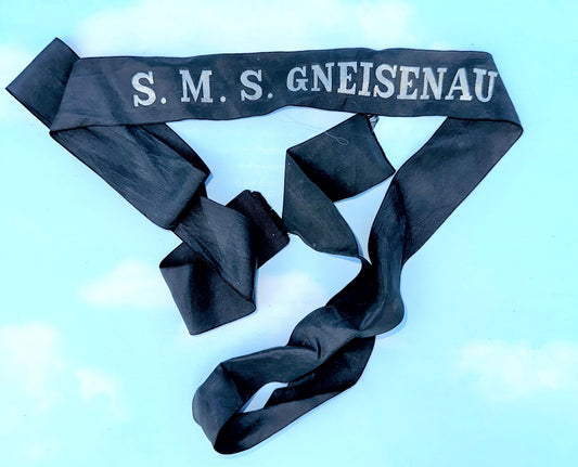 German Cap Tally S.M.S. Gneisenau - Derrittmeister Militaria Group