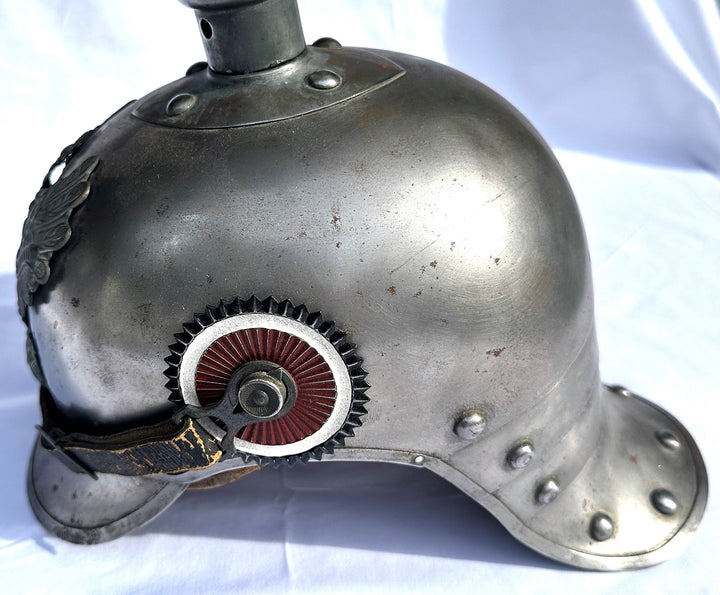 Prussia Spiked Helmet Metal for Enlisted Man in Cuirassier - Derrittmeister Militaria Group