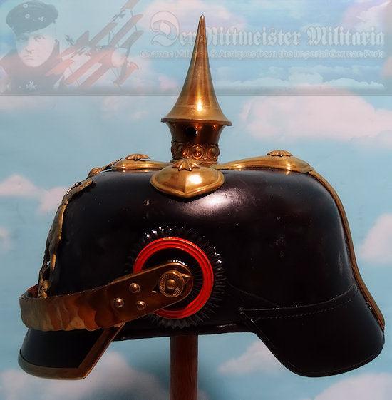 Wurttemberg Pickelhaube / Spiked Helmet for Reserve Officer in Infantrie - Derrittmeister Militaria