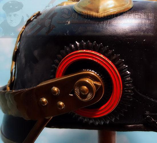 Wurttemberg Pickelhaube / Spiked Helmet for Reserve Officer in Infantrie - Derrittmeister Militaria