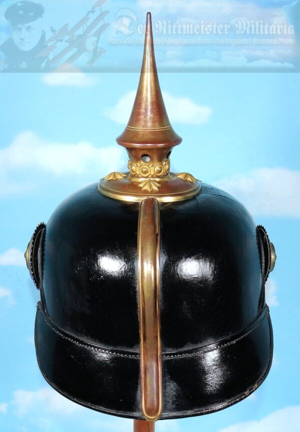 Braunschweig Pickelhaube / Spiked Helmet for Landwehr Officer in Infantry Rgt 92 - Derrittmeister Militaria Group