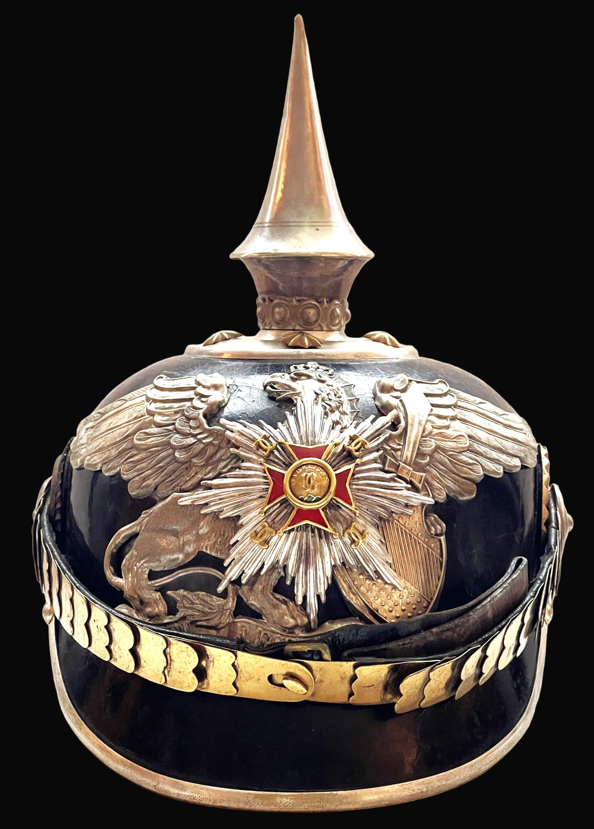 Baden Pickelhaube / Spiked Helmet for Officer in Infanterie Rgt 109 - Derrittmeister Militaria