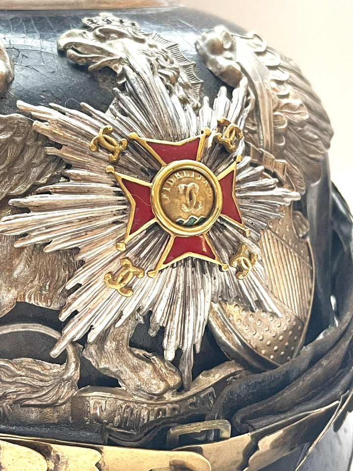 Baden Pickelhaube / Spiked Helmet for Officer in Infanterie Rgt 109 - Derrittmeister Militaria