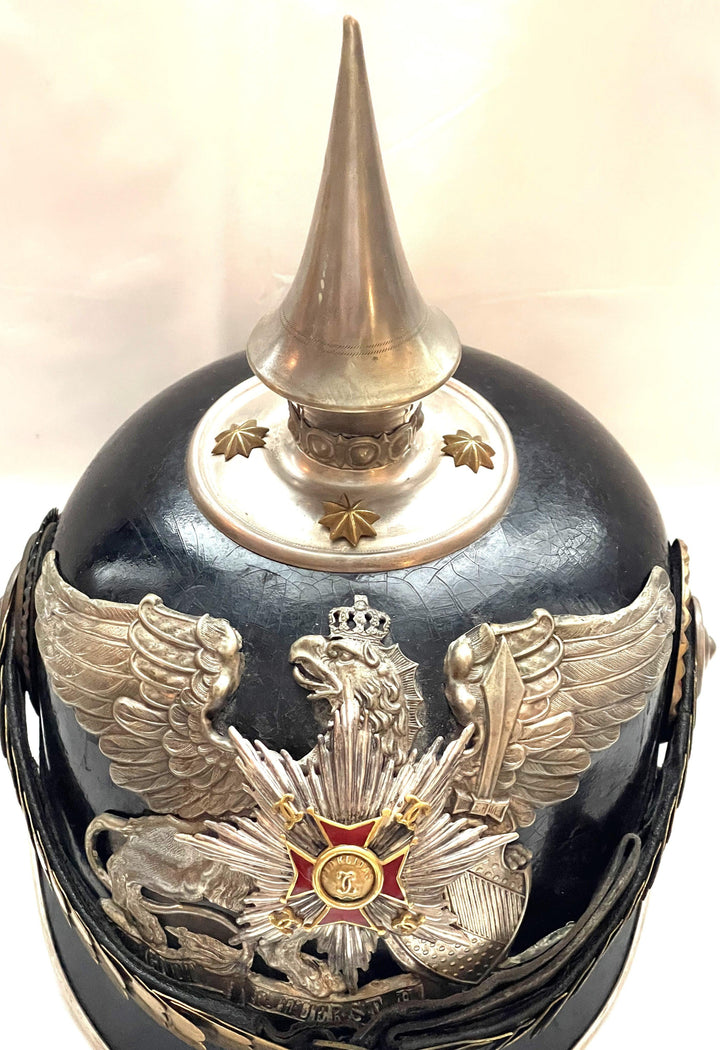 Baden Pickelhaube / Spiked Helmet for Officer in Infanterie Rgt 109 - Derrittmeister Militaria