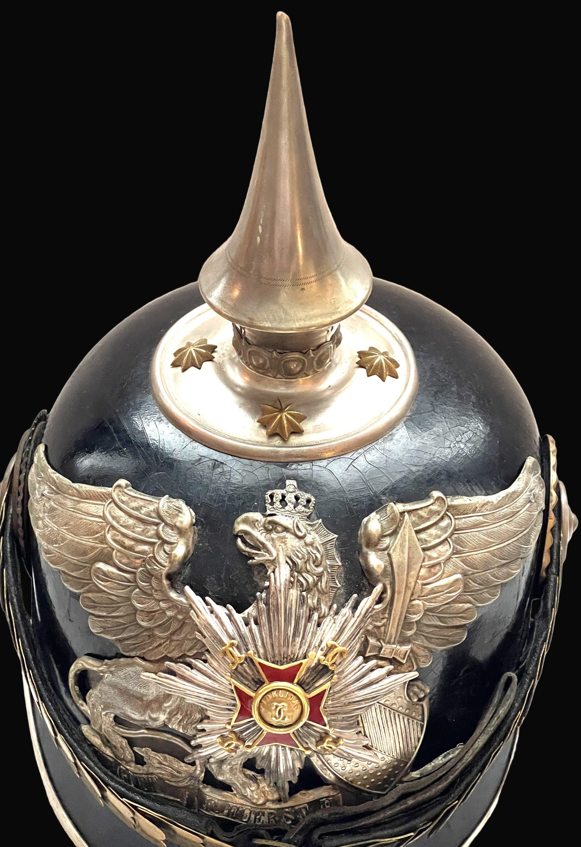Baden Pickelhaube / Spiked Helmet for Officer in Infanterie Rgt 109 - Derrittmeister Militaria