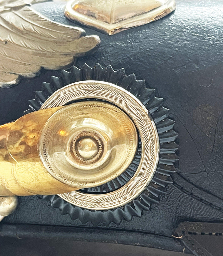 Prussia Pickelhaub / Spiked Helmet for an Reserve Officer in 2 Garde Dragoner Rgt - Derrittmeister Militaria