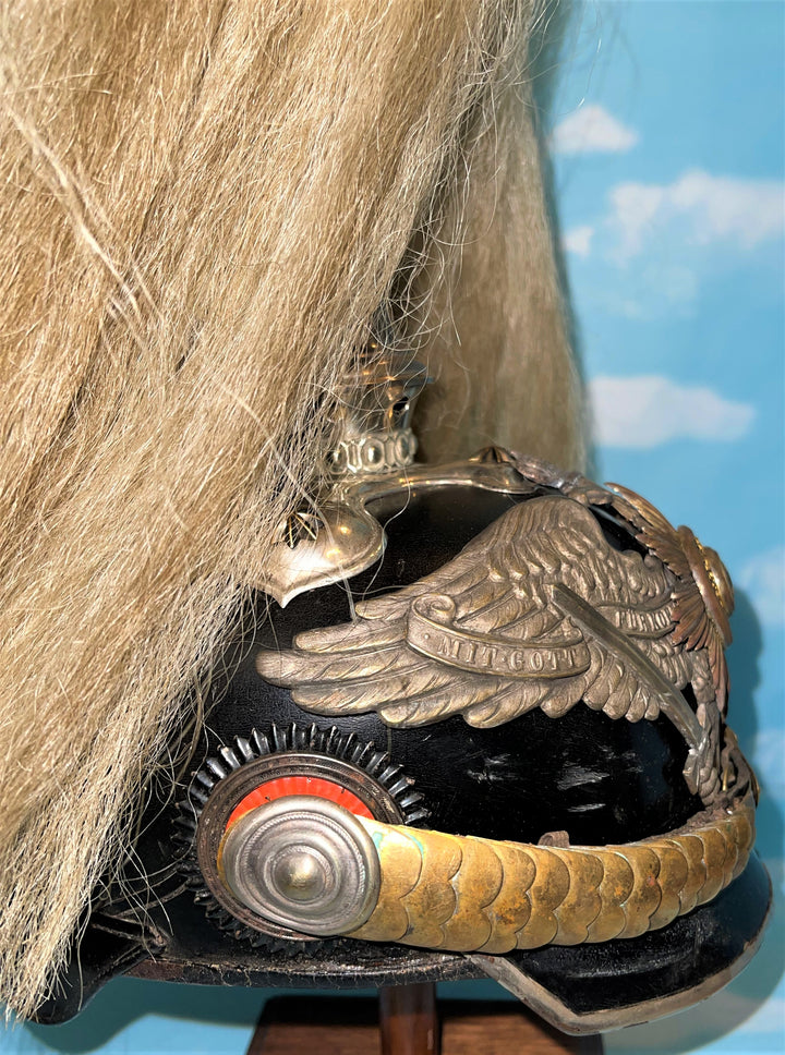 Prussian Pickelhaube Spiked Helmet for an Officer of Garde Dragoner Regiment Number 2 - Derrittmeister Militaria Group