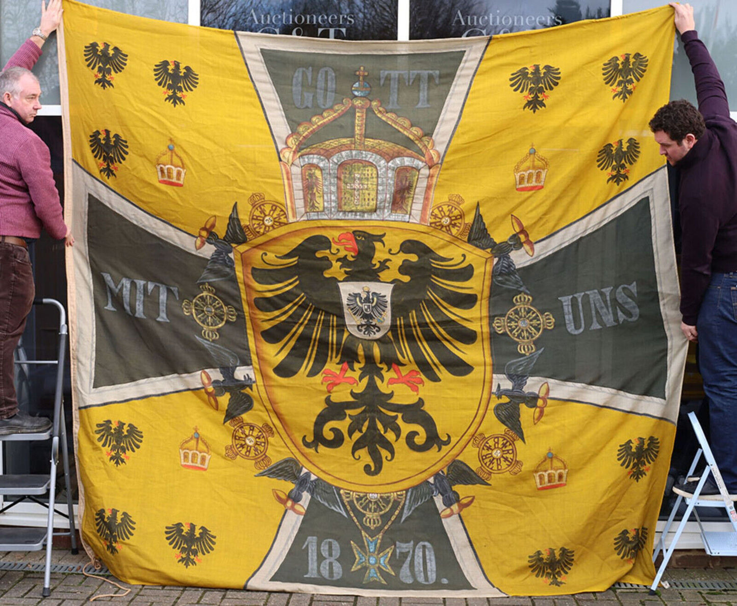 Prussian Kaiser Wilhelm II's Personal Standard - Derrittmeister Militaria Group