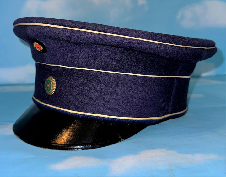 Saxony Schirmmütze for Officer in Husaren Rgt 19 (Mid War) - Derrittmeister Militaria Group