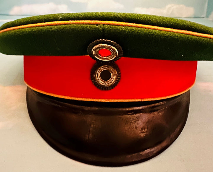 Prussian Schirmütze / Visor Cap for Officer in Husaren-Regiment Nr 6 - Derrittmeister Militaria Group
