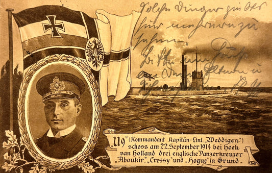 Germany Navy Post Card of Otto Weddigen - Derrittmeister Militaria Group