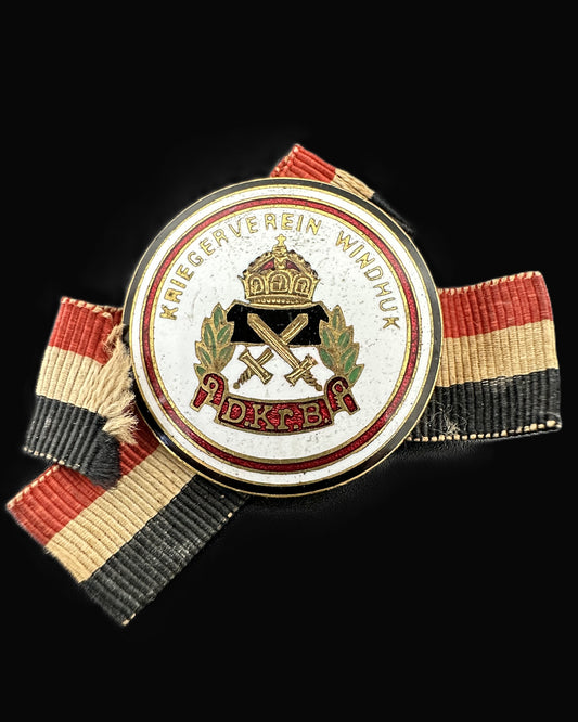 Kriegerverein Windhuk Badge with Ribbon