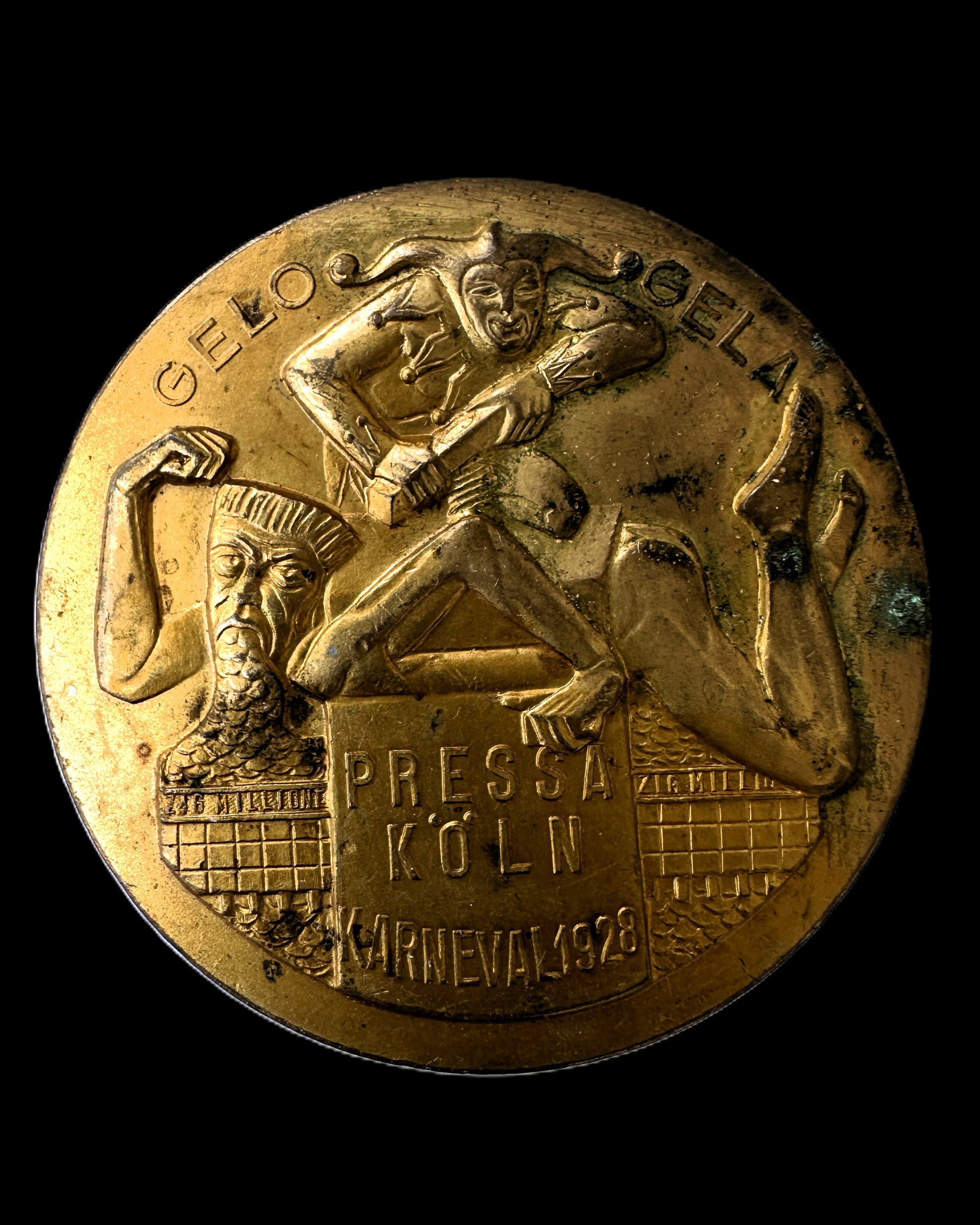 Weimar Germany 1928 PRESSA Köln Karneval Badge Cologne Press Exhibition