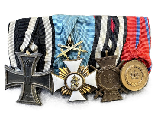 World War I German Medal Bar with Five Awards