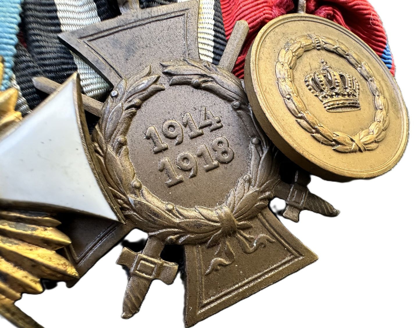 World War I German Medal Bar with Five Awards