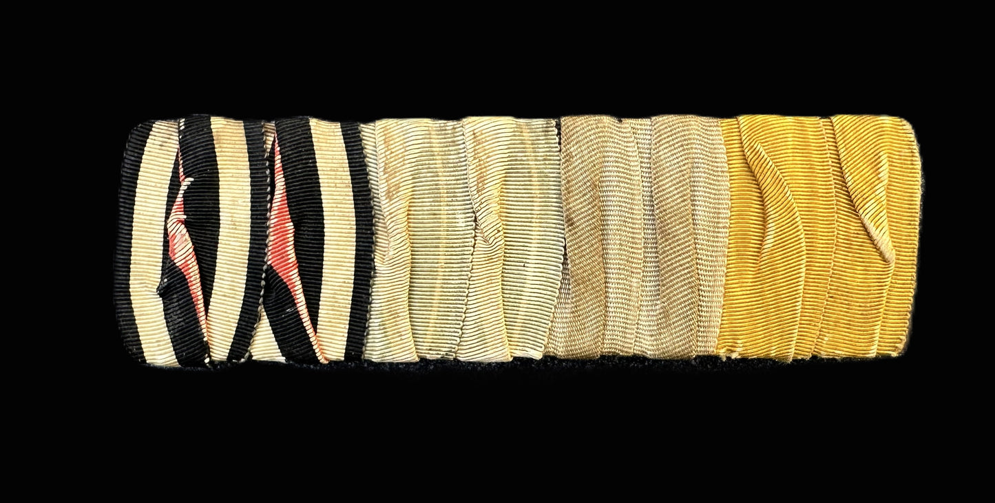 Six-Place German Ribbon Bar – WWI and Pre-War Awards with Period Authenticity