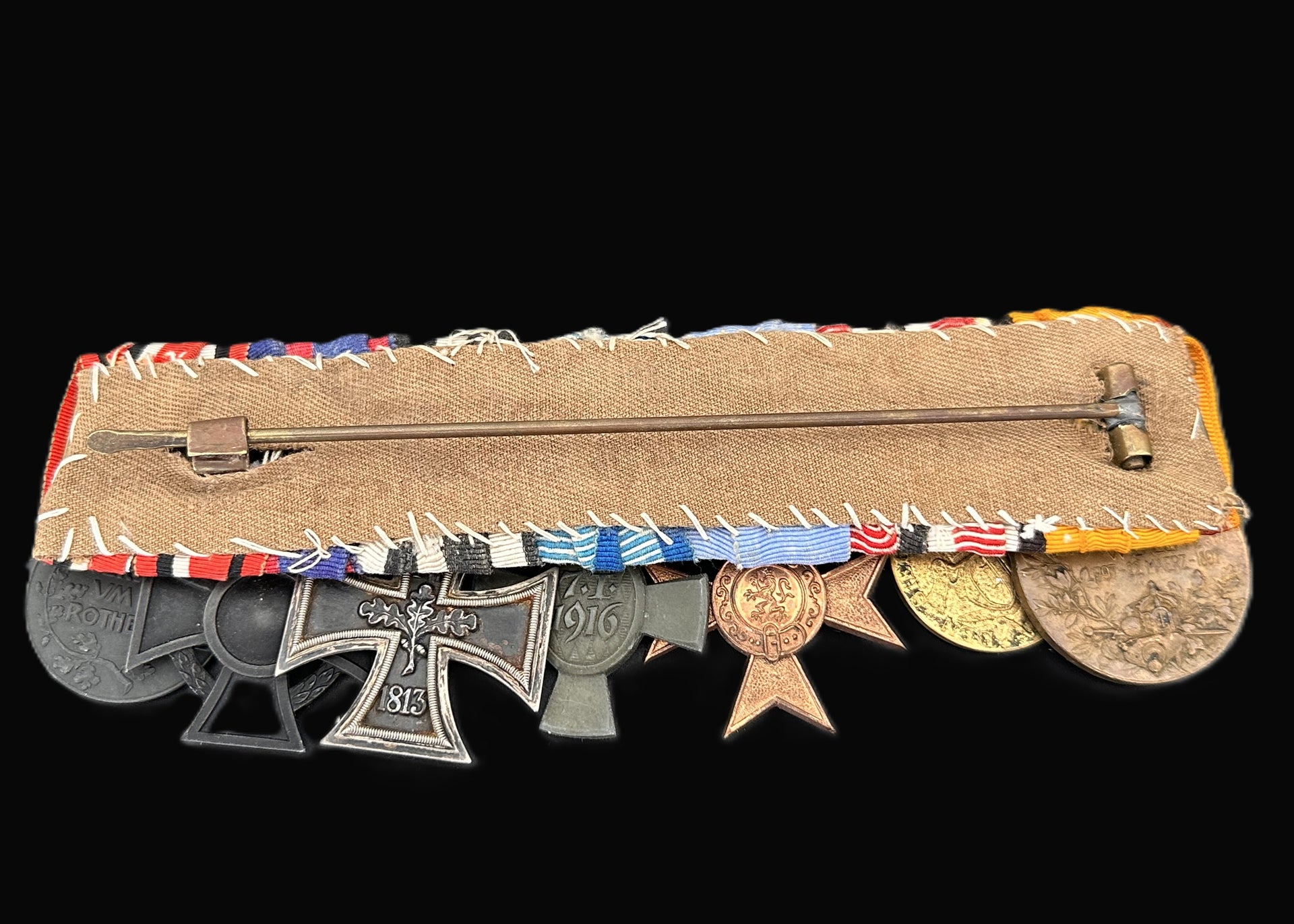 Imperial German Medal Bar – Seven Decorations Representing a Distinguished Military Career